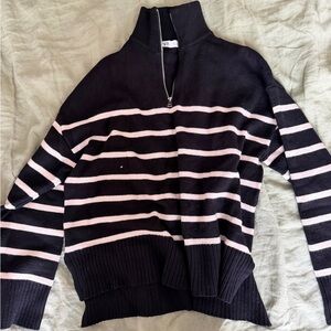 Striped Black and cream Sweater